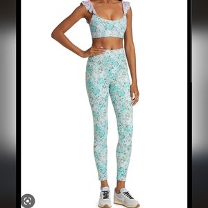 Beach Riot Piper Floral Workout Set Sz M